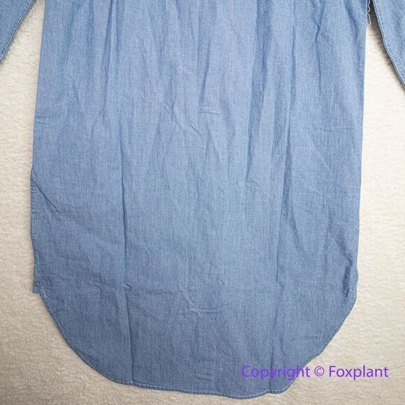 NEW J. Crew Classic-fit Chambray Shirt dress, size 2 - Picture 13 of 16